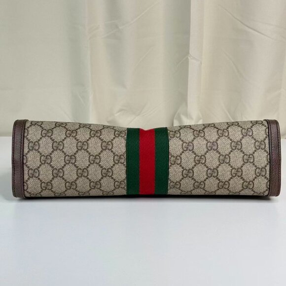 Gucci GG Logo Supreme Large Ophidia Large Shoulder Bag with Iconi Chian - Picture 5 of 10